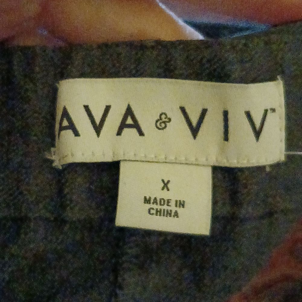 Ava & Viv Charcoal Button-Front A-Line Skirt Sz 1x - image 8